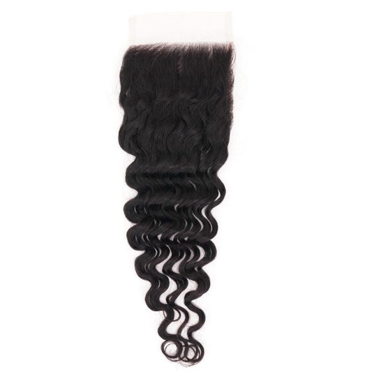 MOCHA VVS ENT LUXURY Brazilian Deep Wave 4x4 HD Closure